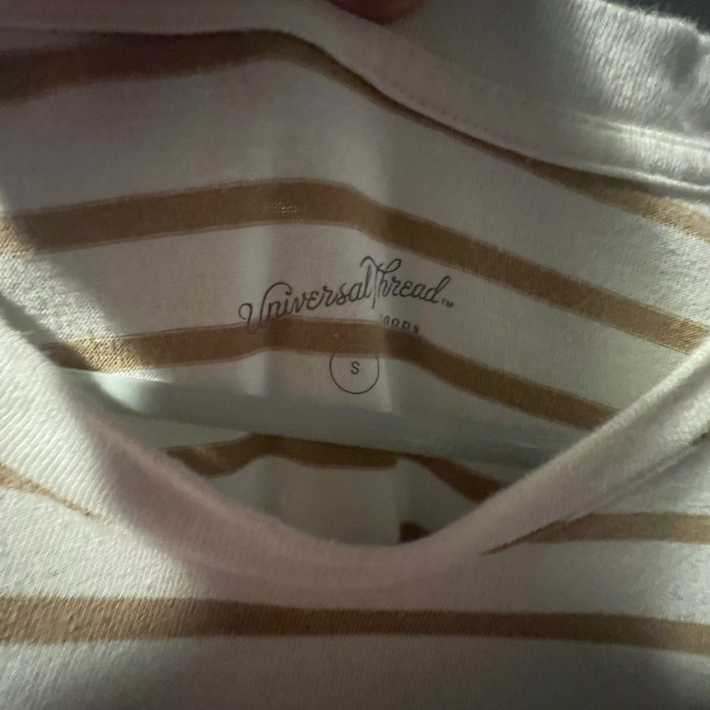 Casual White & Yellow Stripped Sun Dress